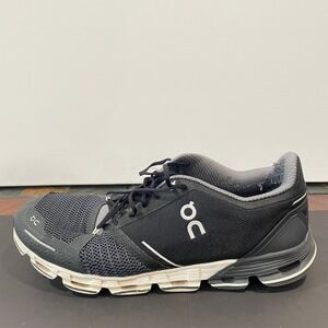 On Running Cloudflyer Mens 12.5 Black Grey Mesh CloudTec Training Shoes